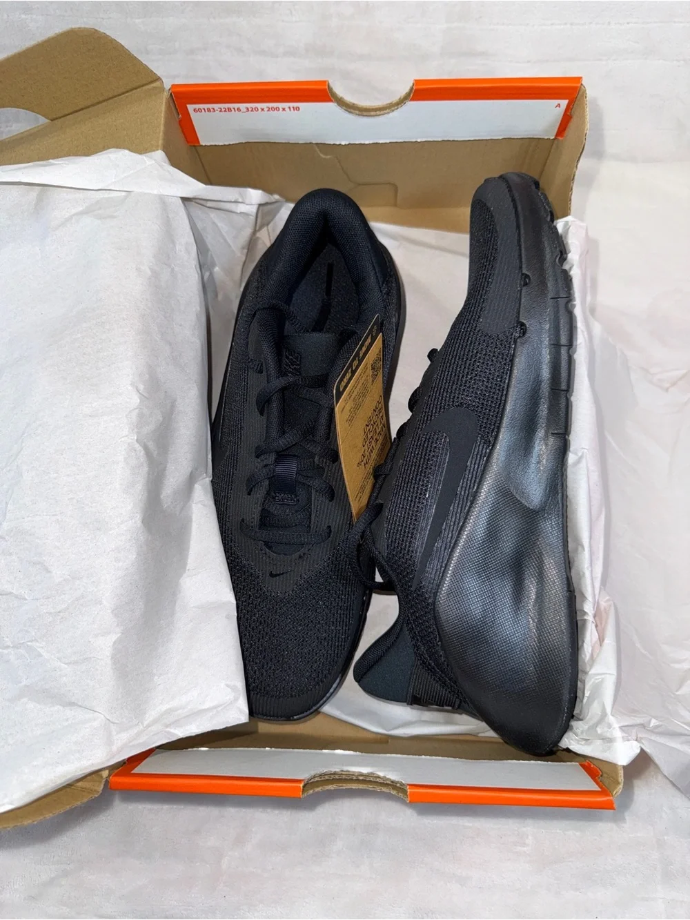 🖤👟 NEW Nike Flex Train Black Sneakers Men 7 / Women 8.5 HV9972-001 🏋️‍♀️